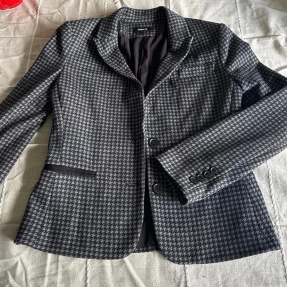 Premise Black and white houndstooth blazer